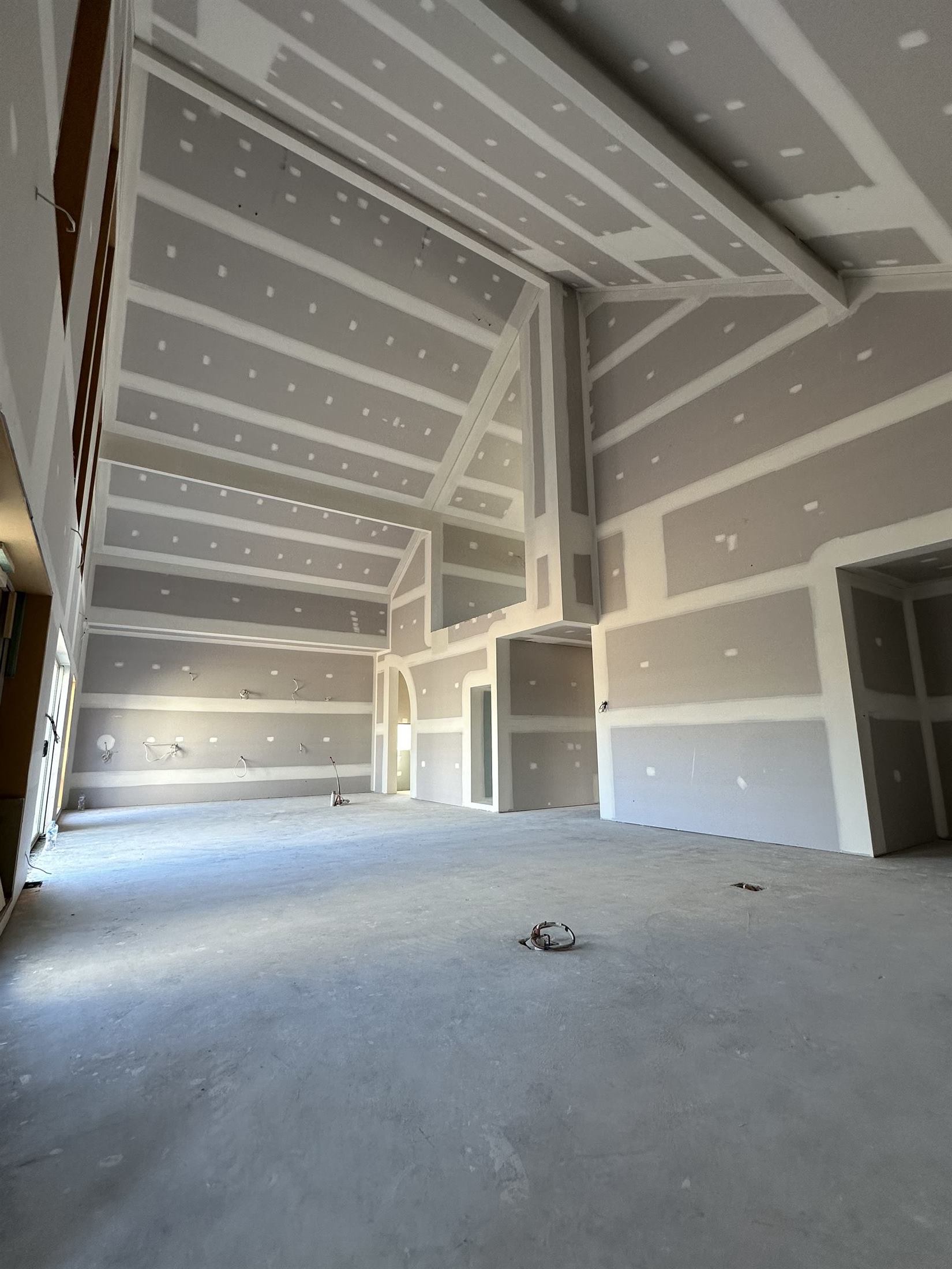 Flush finish plasterboard jointing, residential ceiling and walls, Adelaide